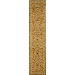 Handmade Ancestry Tan/ Ivory Wool Runner (2'3 x 20')