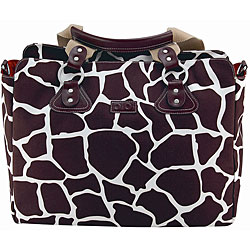 OiOi Cocoa Giraffe Tote Diaper B...