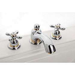 Hansgrohe Axor Carlton Widespread Chrome/ Gold Accents Faucet 