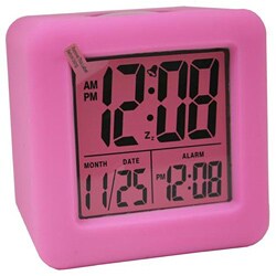 Equity by La Crosse 70902 Textured Cube LCD Alarm Clock