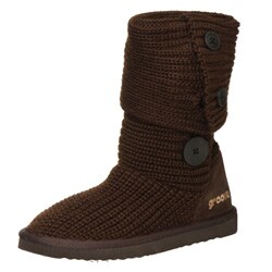 Groove Women's 'Paradise' Round-button Knit Pull-on Boots