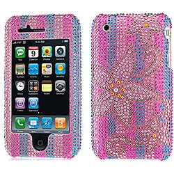 Flower Rhinestone Case for iPhone 3G/ 3GS 