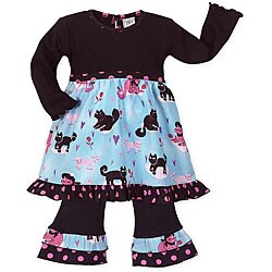 JoJo Designs Girls' Boutique Kitty Cat Dress Set