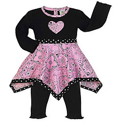 JoJo Designs Girls' Bandana Hanky/ Leggings Set