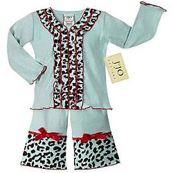 JoJo Designs Girl's 2-piece Cheetah Print Outfit