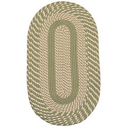Middletown Sage Indoor/ Outdoor Braided Rug (5' x 8' Oval)