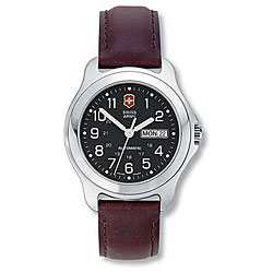 Swiss Army Men's Officer's LS Black Dial Automatic Watch