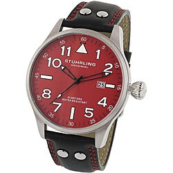 Stuhrling Original 'Eagle' Men's Pilot Swiss Quartz Watch