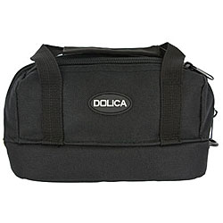 Dolica Black Nylon Zippered GPS Bag with Storage
