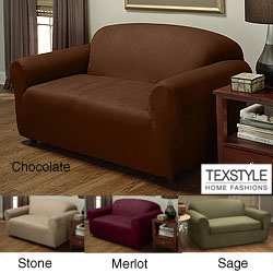 TexStyle Stretch Microsuede 1-piece Sofa Slipcover
