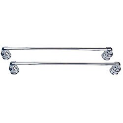 Moen Chrome Decorator 24-inch Towel Bars (Set of 2)