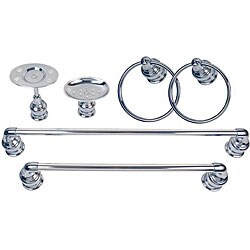 Moen Chrome Decorator 6-piece Bath Accessory Kit