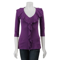 Tammy Mars Women's Ruffle-front Top