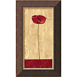Daphne Brissonnet 'Pop Art Poppies II' Framed Canvas Art