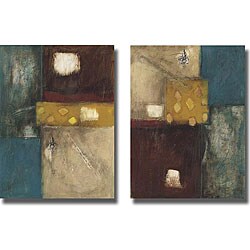 Mary Thorngren 'Structure' Canvas Art (Set of 2)