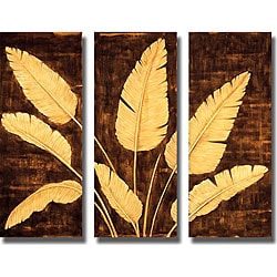 David Parks 'Tropical Palm Triptych' Canvas Art Set