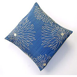 Yasmin Sapphire Silk Cushion Cover (India)