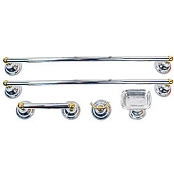 Moen Barrington 5-piece Chrome/ Brass Bath Accessory Kit