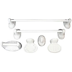 Moen 6-piece Cottage Embossed Bath Accessory Kit