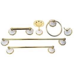 Moen Rivera Polished Brass 6-piece Bath Accessory Kit
