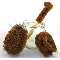 Coir 3-piece Vegetable Brush Set