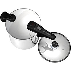 Chef's Design 10.9 Quart / 10.3-liter Steel Pressure Cooker