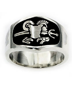 Sterling Silver 'Armor of God' Ring