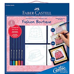 Creative Studio Fashion Boutique Watercolor Canvas Art Kit