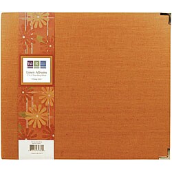 We R Linen 12x12-inch Orange Zest 3-ring Binder