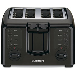 Cuisinart Black Compact 4-slice Toaster (Refurbished)