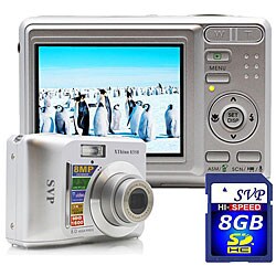 SVP XThinn8350 Silver 8MP Digital Camera Kit