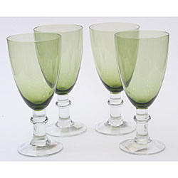 Certified International Olive Green 16-oz Goblets (Set of 8)