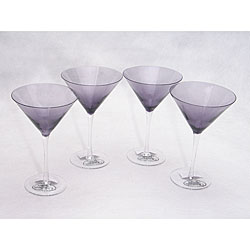 Certified International Plum 12-oz Martini Glasses (Set of 8)