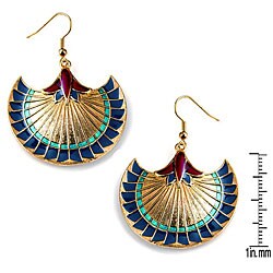 Pewter Egyptian Papyrus Earrings