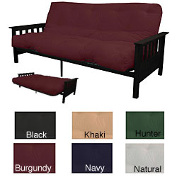 Provo Black-finish Full-size Mission-style Futon Set