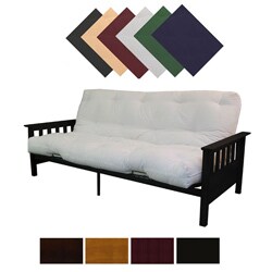 Provo Black-finish Queen-size Mission-style Frame/ Mattress Futon Set