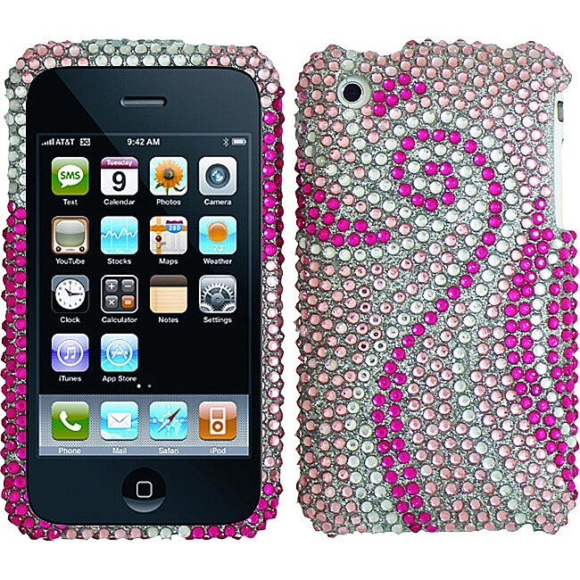 iPhone 3G/3GS Phoenix Tail Rhinestone Diamond Case