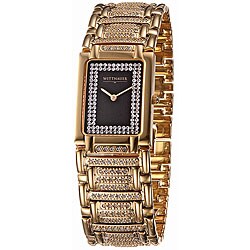 Wittnauer Men's Black Dial Goldplated Watch