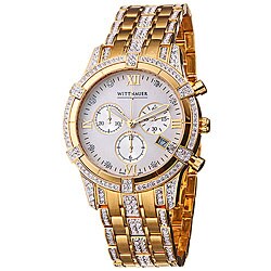 Wittnauer Goldplated Crystal Men's Chronograph Watch