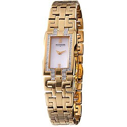 Wittnauer Beckett Women's Goldtone Steel Diamond Watch