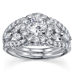 18k Gold 2 1/5ct TDW Diamond Engagement Ring (G-H-I, SI2-SI1)