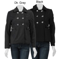 Last Kiss Women's Military-inspired Wool Blend Jacket