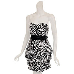 Wishes Women's Zebra Print Party Dress