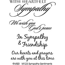 My Sentiments Exactly Sympathy Clear Stamp Set