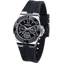 Haurex Women's Italian Black Yacht Ceramic Crystal Watch