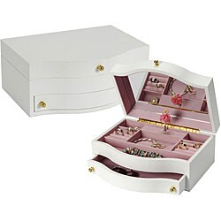 Children's White Musical Jewelry Box