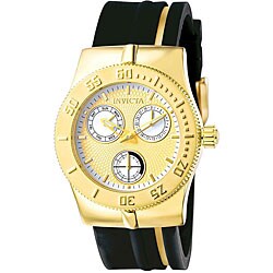 Invicta Women's Wildflower Black and Goldtone Watch