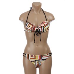 Gossip Women's Orange/ Black String Bikini
