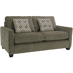 Calabria Graphite Grey Chenille Apartment Sofa