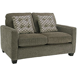 Calabria Graphite Grey Chenille Loveseat